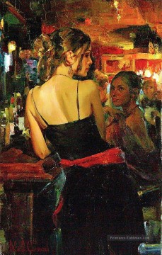 Une jolie femme MIG 05 Impressionniste Peinture à l'huile